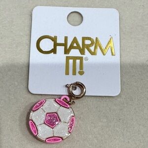CHARM IT! Pink Soccer Ball Charm